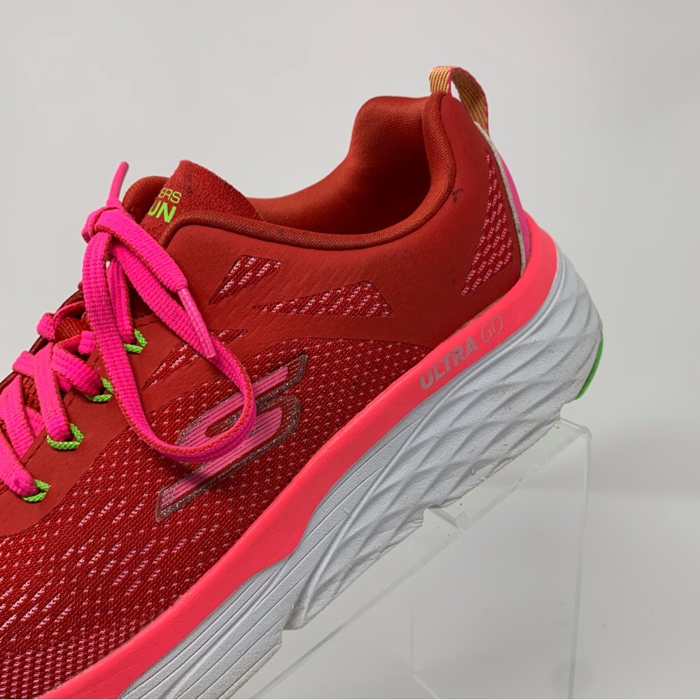 Skechers Max Cushioning Elite Spark Red and Pink Size 10 - Picture 3 of 16